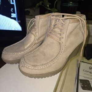 Ankle Boots, Oneil Sz 8. 3" Heel